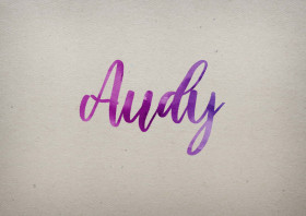 Audy Watercolor Name DP
