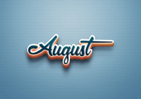 Cursive Name DP: August