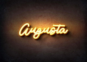 Glow Name Profile Picture for Augusta
