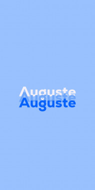 Name DP: Auguste