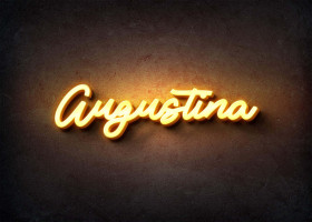 Glow Name Profile Picture for Augustina