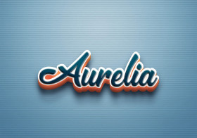 Cursive Name DP: Aurelia