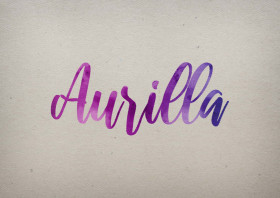 Aurilla Watercolor Name DP