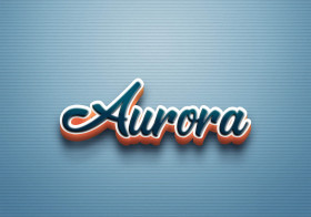 Cursive Name DP: Aurora