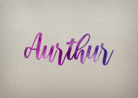 Aurthur Watercolor Name DP