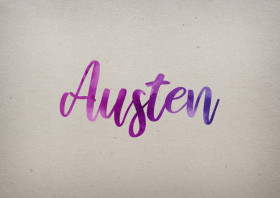 Austen Watercolor Name DP