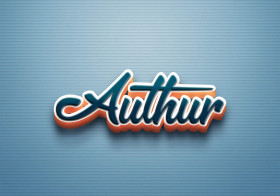 Cursive Name DP: Authur