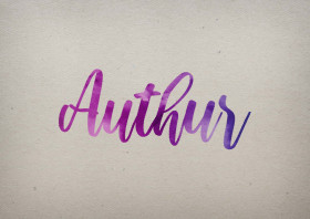 Authur Watercolor Name DP