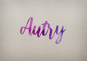 Autry Watercolor Name DP