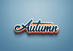 Cursive Name DP: Autumn