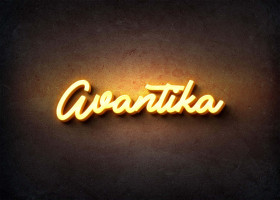 Glow Name Profile Picture for Avantika