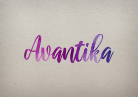 Avantika Watercolor Name DP