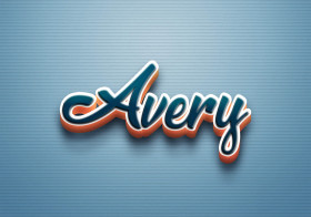 Cursive Name DP: Avery