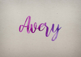 Avery Watercolor Name DP