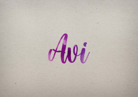 Avi Watercolor Name DP