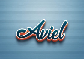 Cursive Name DP: Aviel