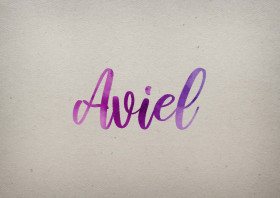 Aviel Watercolor Name DP