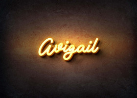Glow Name Profile Picture for Avigail