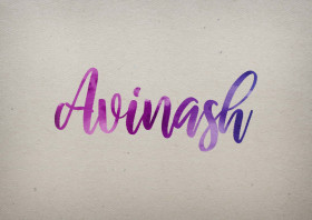 Avinash Watercolor Name DP