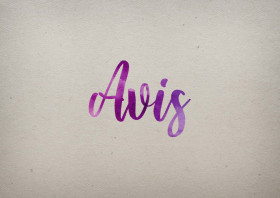 Avis Watercolor Name DP