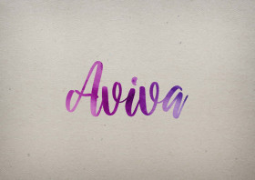 Aviva Watercolor Name DP