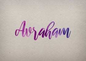 Avraham Watercolor Name DP