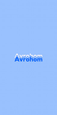 Name DP: Avrohom