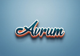 Cursive Name DP: Avrum