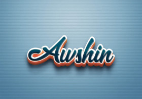 Cursive Name DP: Awshin