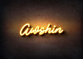 Glow Name Profile Picture for Awshin