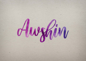 Awshin Watercolor Name DP