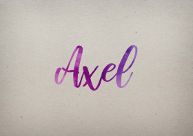 Axel Watercolor Name DP