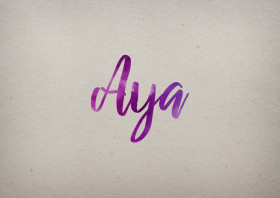 Aya Watercolor Name DP