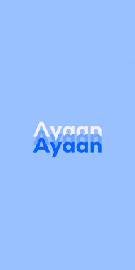 Name DP: Ayaan