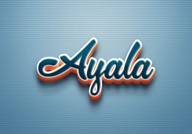 Cursive Name DP: Ayala
