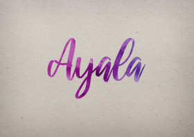 Ayala Watercolor Name DP