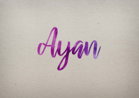 Ayan Watercolor Name DP