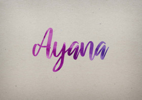 Ayana Watercolor Name DP