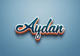 Cursive Name DP: Aydan