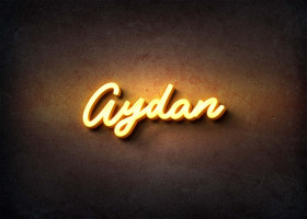 Glow Name Profile Picture for Aydan