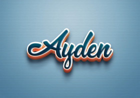 Cursive Name DP: Ayden