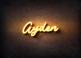 Glow Name Profile Picture for Ayden