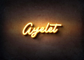 Glow Name Profile Picture for Ayelet