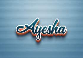 Cursive Name DP: Ayesha