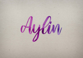 Aylin Watercolor Name DP
