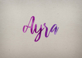 Ayra Watercolor Name DP