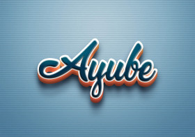 Cursive Name DP: Ayube