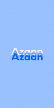 Name DP: Azaan