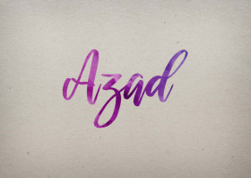 Azad Watercolor Name DP