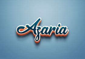 Cursive Name DP: Azaria